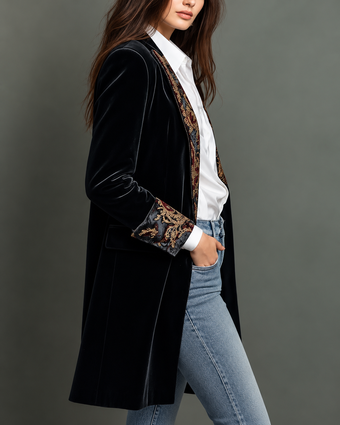 Ada | Elegante Blazer met Barokprint