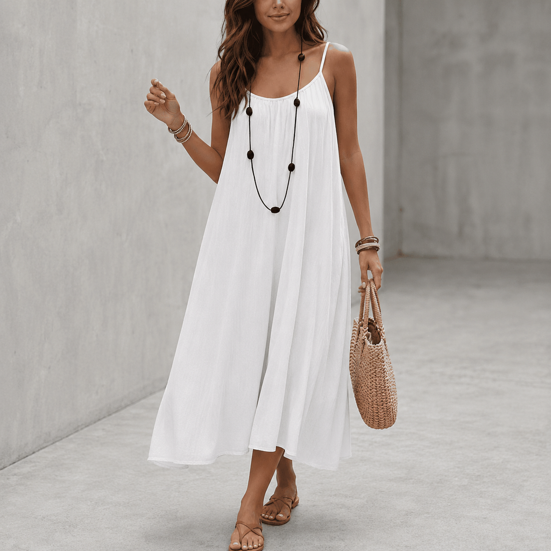 Hilda™ | Relaxte Buikcamouflerende Maxi Jurk