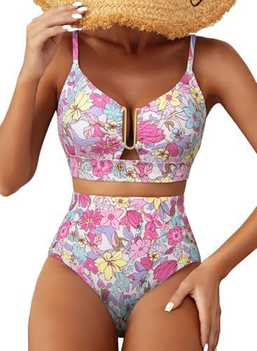 Fenna | Moderne Geruite Bikini Set