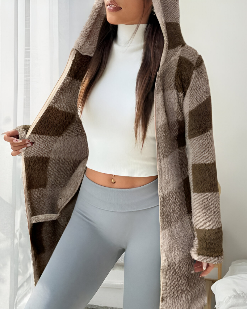Zari | Moderne Warme Jas met Capuchon