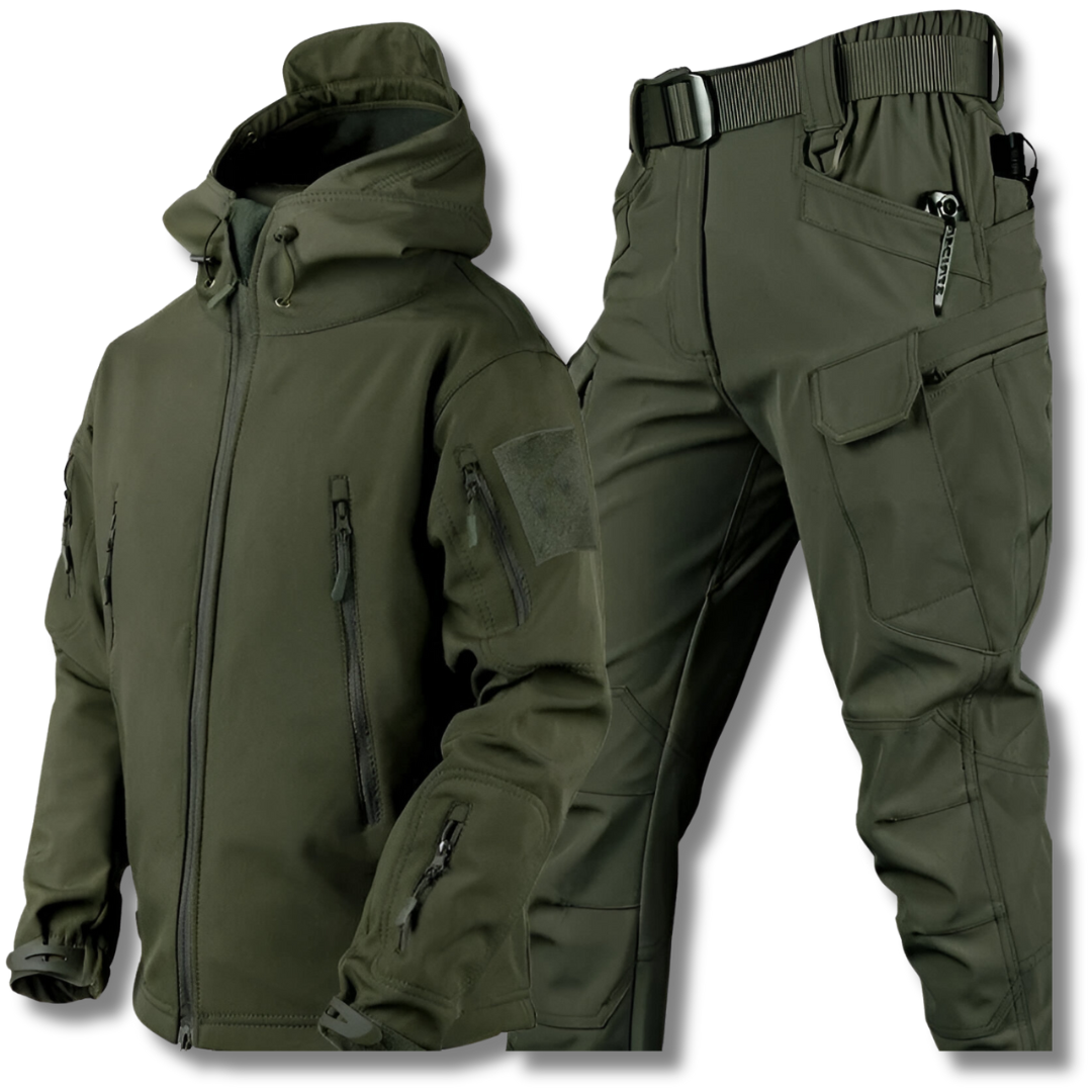 Uno™ | Extra Warme Tweedelige Set met Jas en Broek