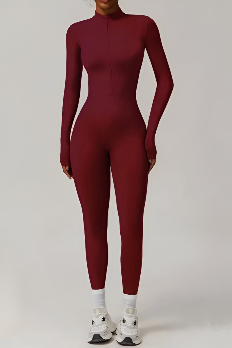 Selara | Thermische fleece jumpsuit met rits