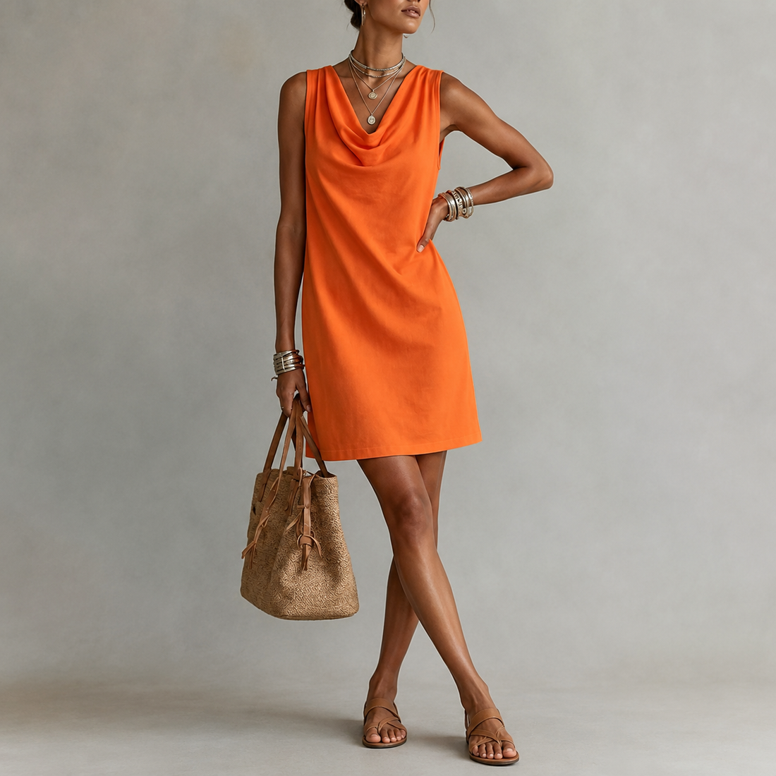 Maribelle™ | Soepelvallende Mouwloze Jurk