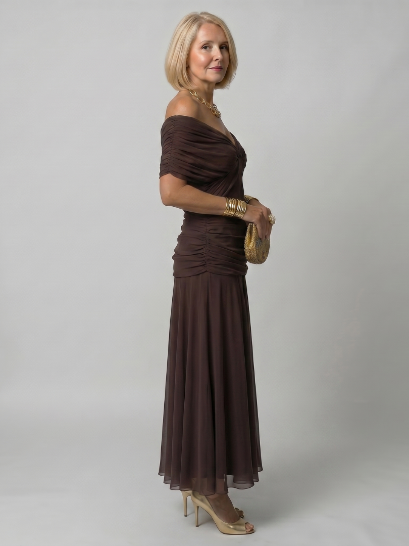 Evelina | Elegante Buikcamouflerende Maxi Jurk