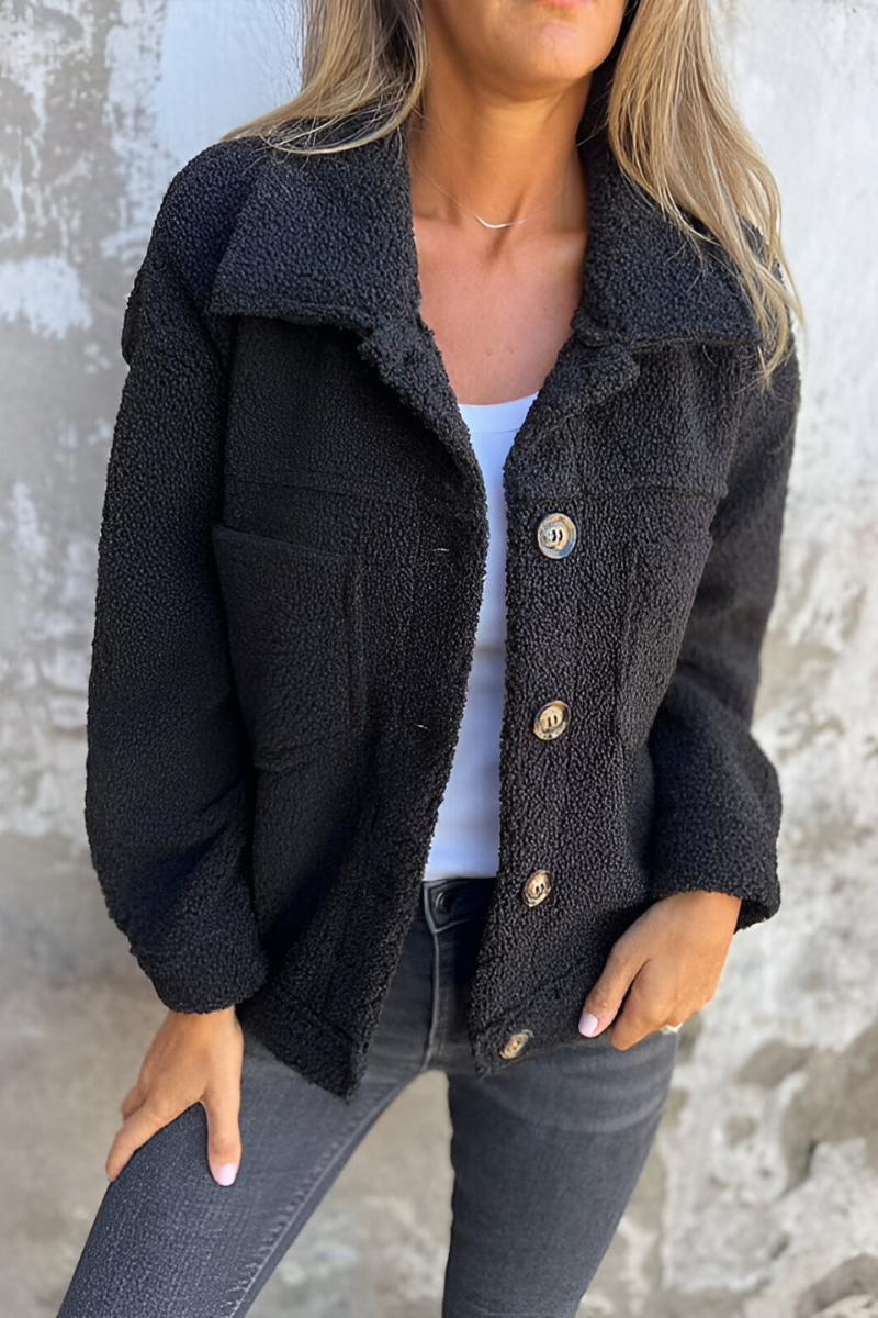 Rina | Warme casual teddy jas