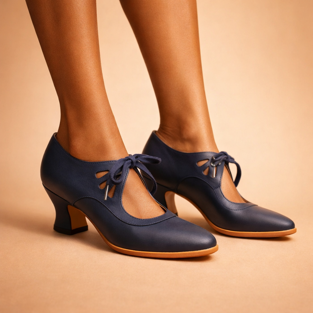 Livia | Orthopedische Leren Veterhakken