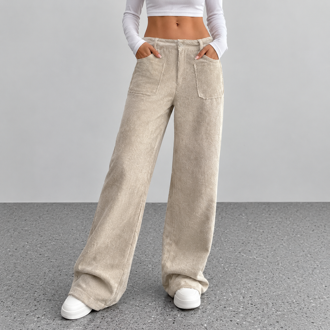 Noelle™ | Comfortabele Wijde Broek Met Zakken