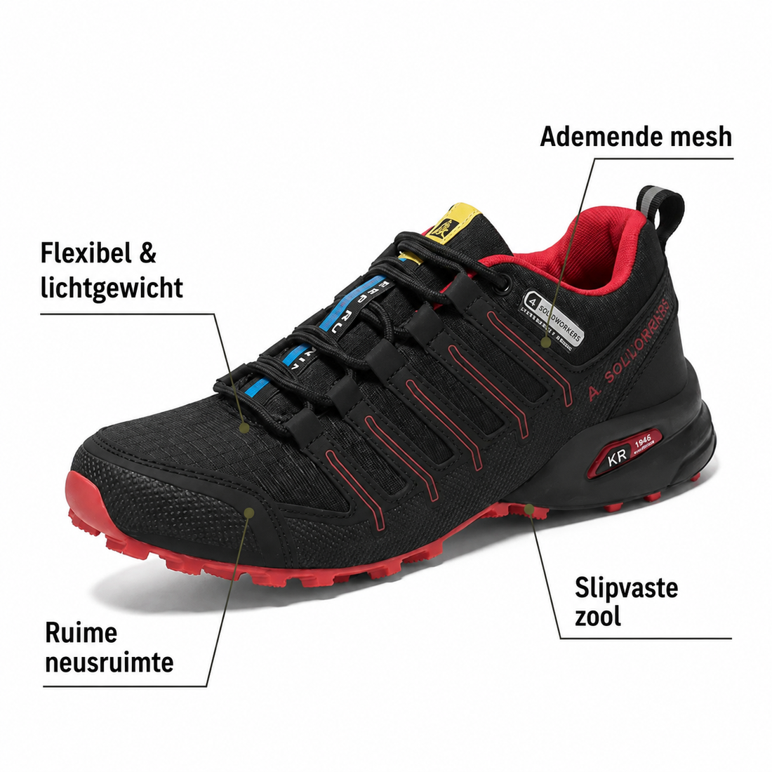 Lars™ | Comfortabele Orthopedische Wandelschoenen