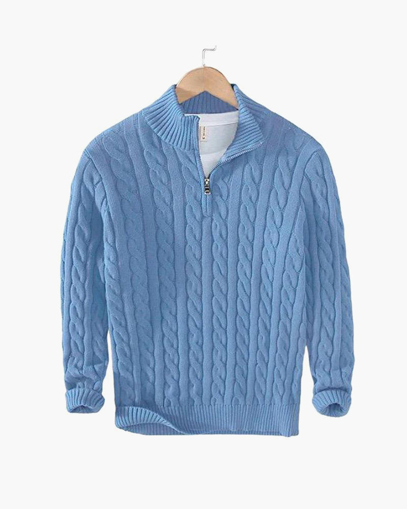 Eamon | Klassieke gebreide half-zip trui