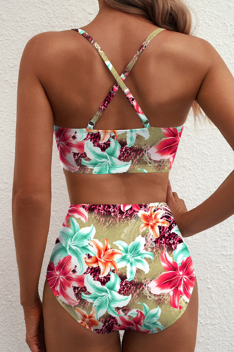 Fenna | Moderne Geruite Bikini Set