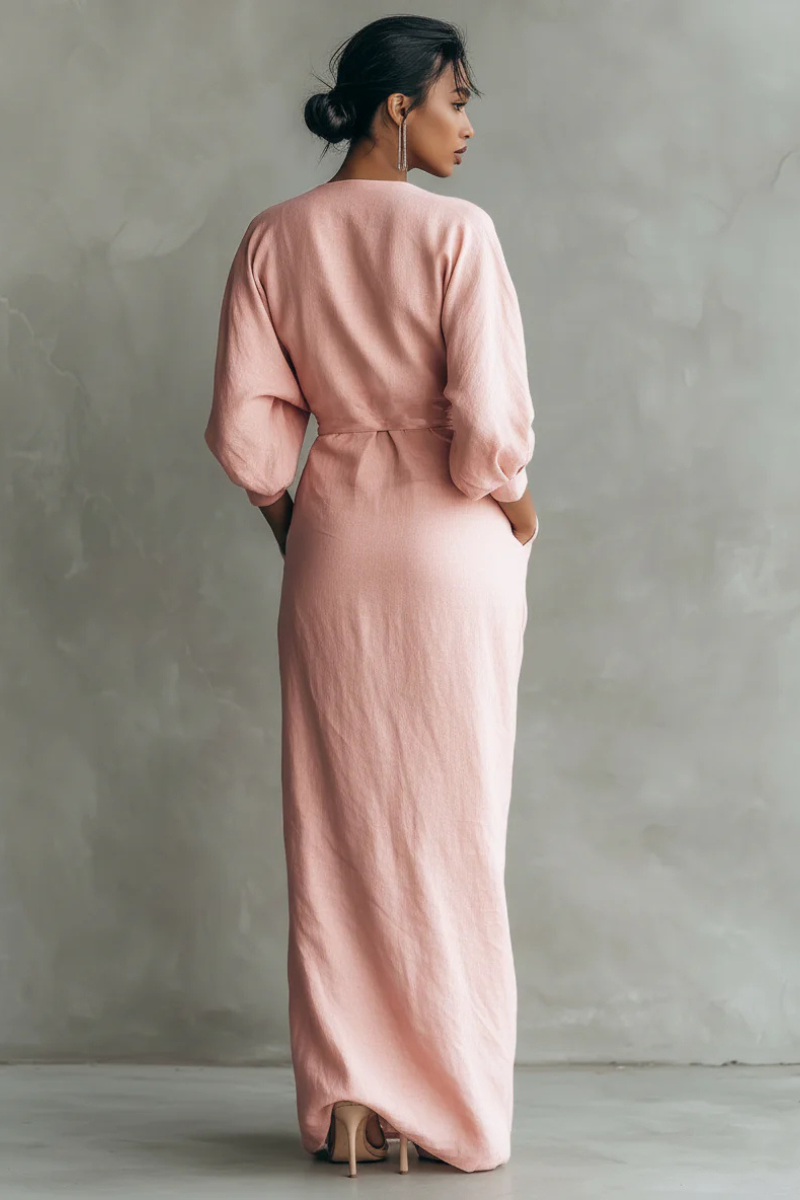 Nina | Stijlvolle Wikkel Maxi Jurk