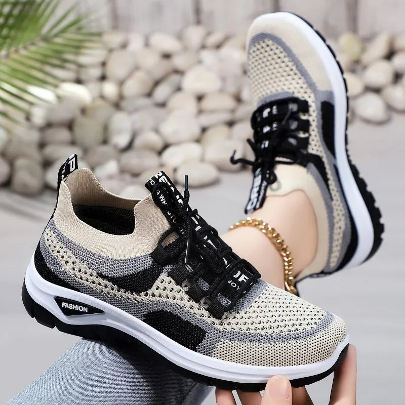 Mika™ | Stijlvolle Ademende Sneakers met Ondersteunend Voetbed