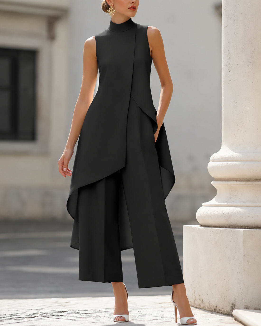 Yvonne | Elegante Mouwloze 2-Delige Set