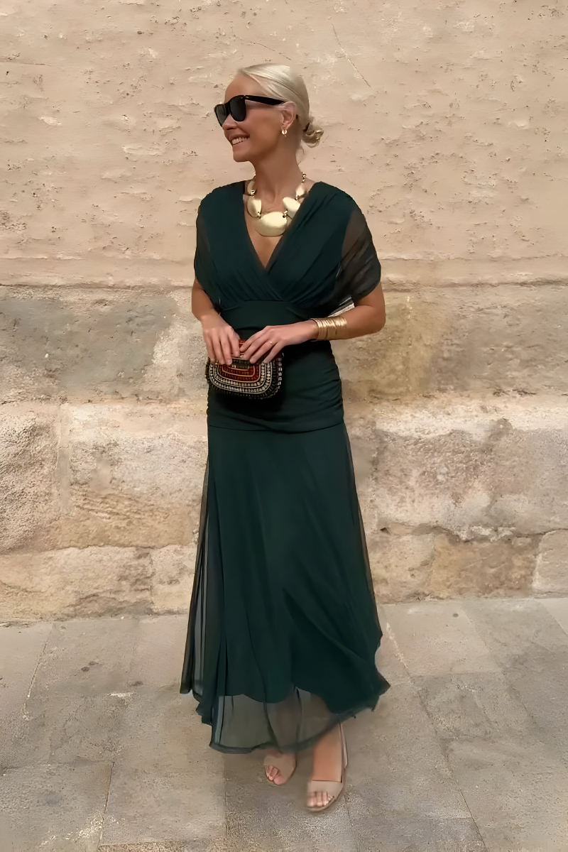 Yalena™ | Elegante bloemen maxi jurk