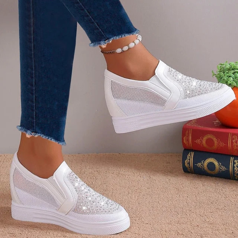 Nadja™ | Modieuze Kristallen Sneakers voor Dames