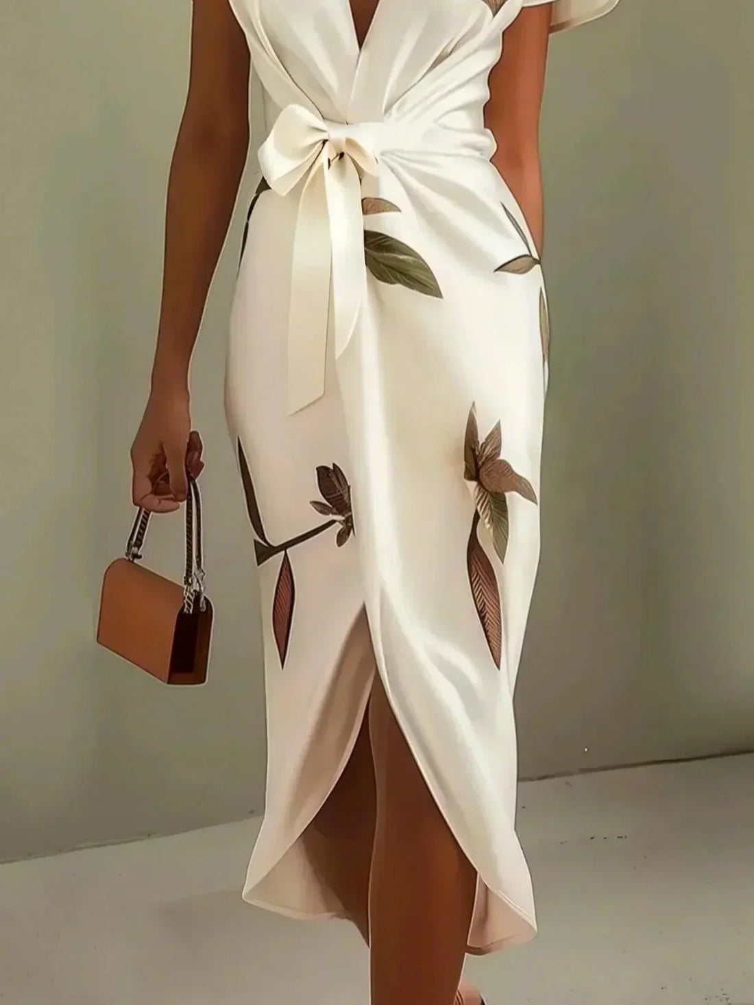 Elora | Elegante Wikkel Midi Jurk