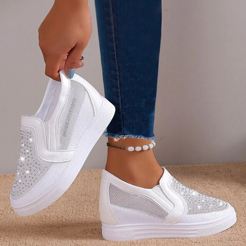 Nadja™ | Modieuze Kristallen Sneakers voor Dames