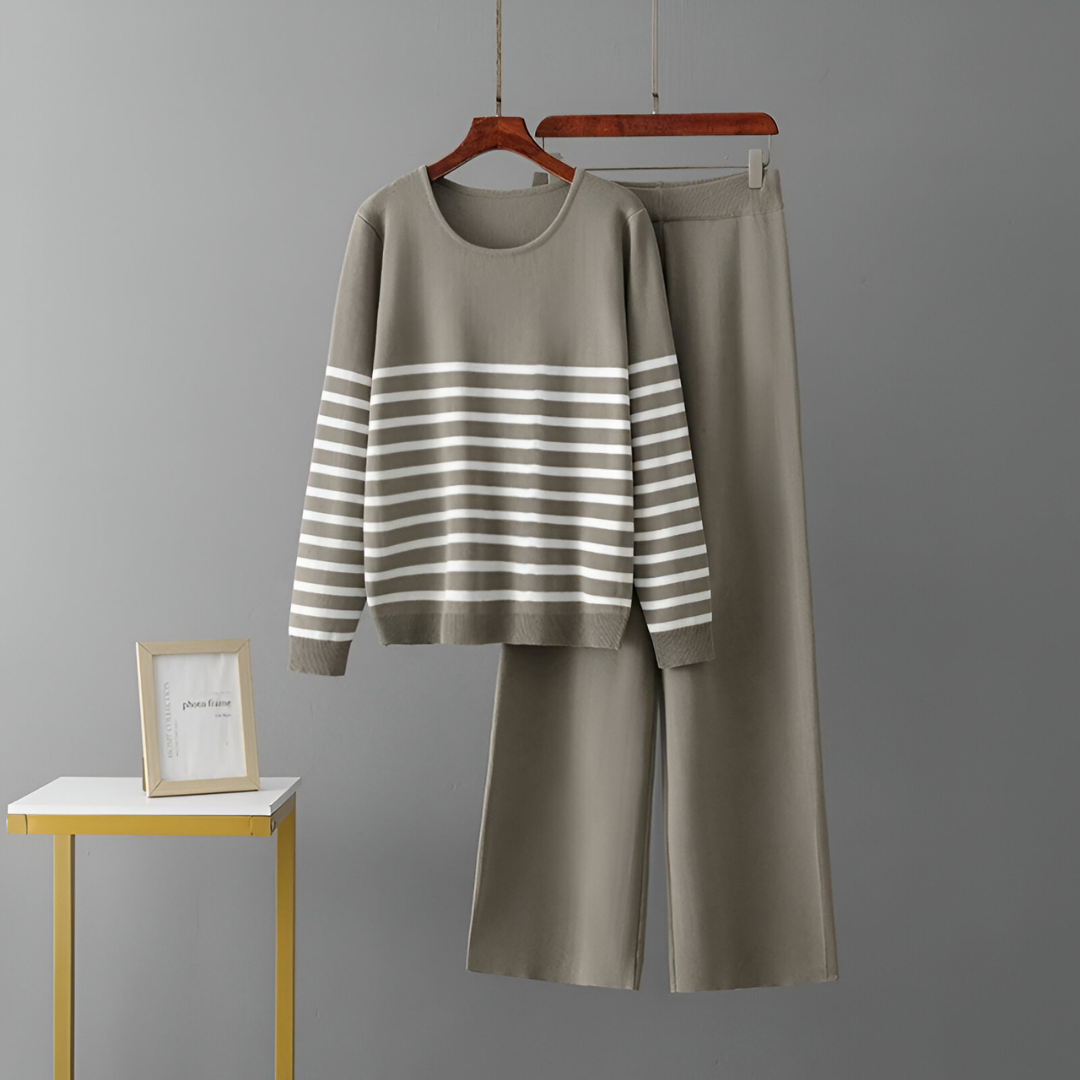 Mila™ | Moderne gebreide tweedelige set
