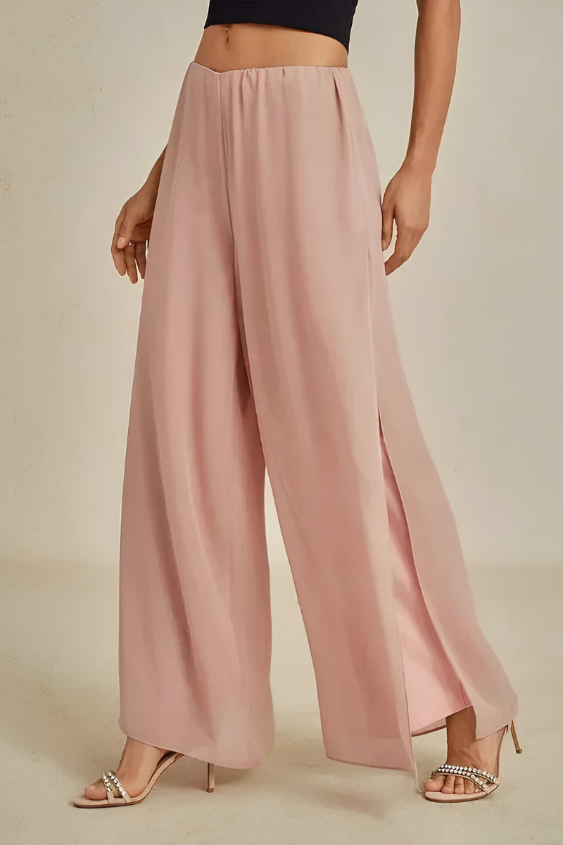 Keva | Elegante Soepelvallende Wijde Broek