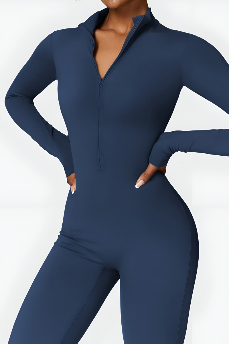 Selara | Thermische fleece jumpsuit met rits