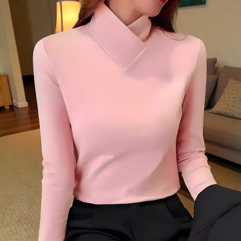 Mira | Elegante Minimal Lange Mouw Top