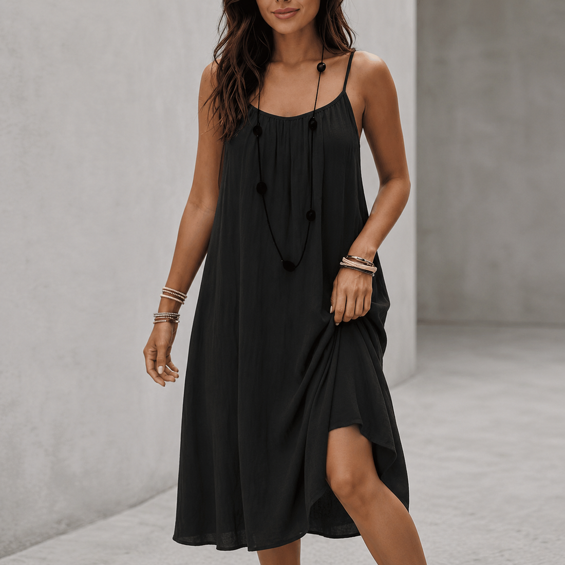 Hilda™ | Relaxte Buikcamouflerende Maxi Jurk