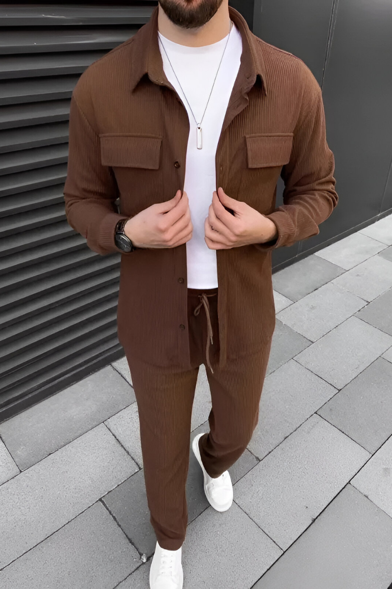 Nilo | Casual Geribde Matching Set