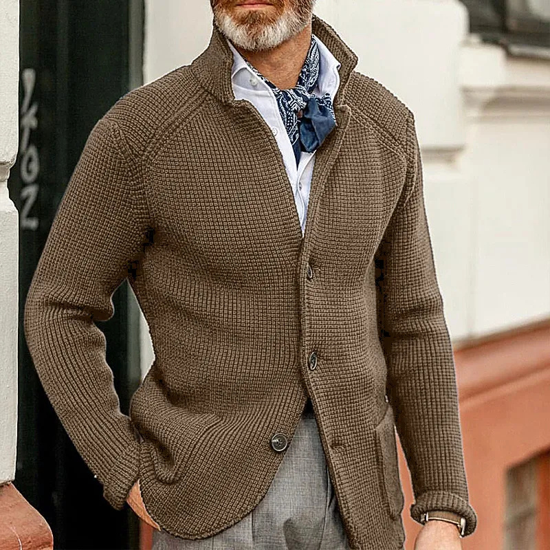 Kian™ | Elegante Geribde Gebreide Cardigan