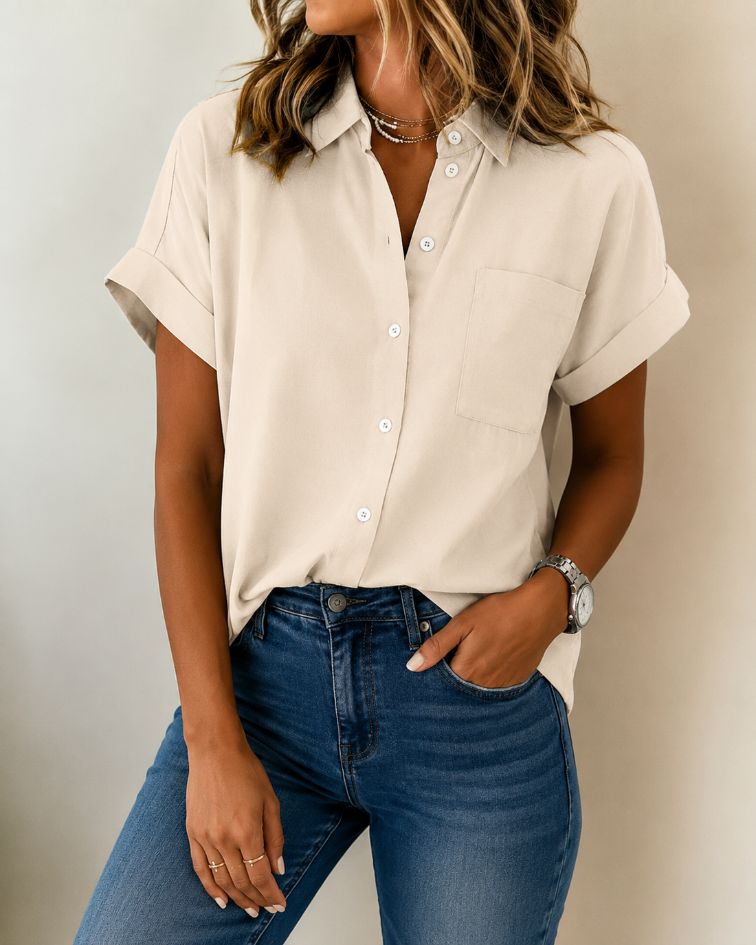 Lieke™ | Comfortabele Blouse Met Knoopsluiting
