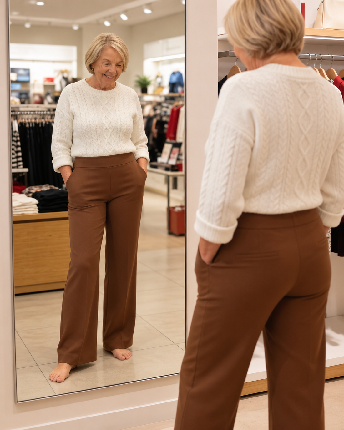 Lize™ | Comfortabele Stretchbroek Met Wijde Pijpen