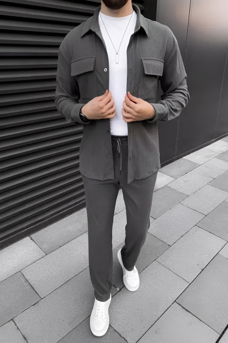 Nilo | Casual Geribde Matching Set