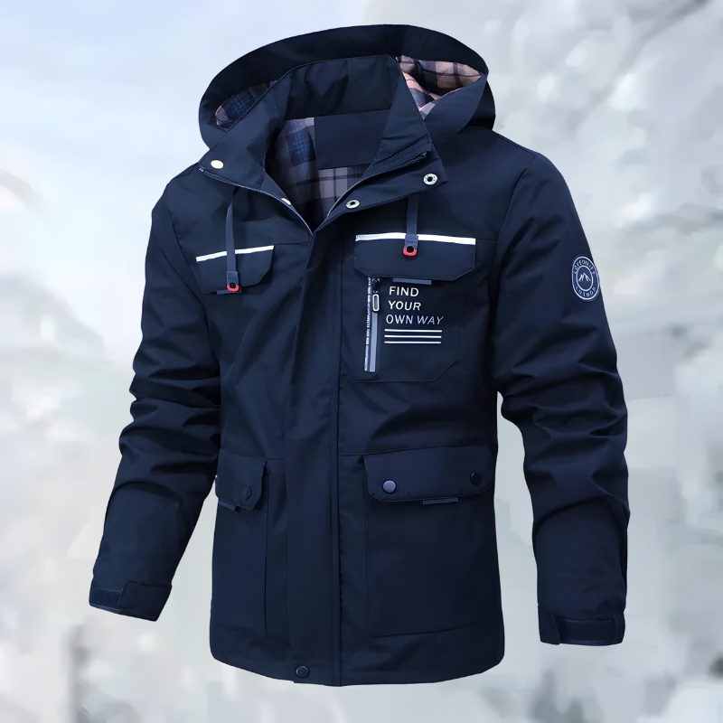 Enzo™ | Stijlvolle outdoor jas met meerdere zakken
