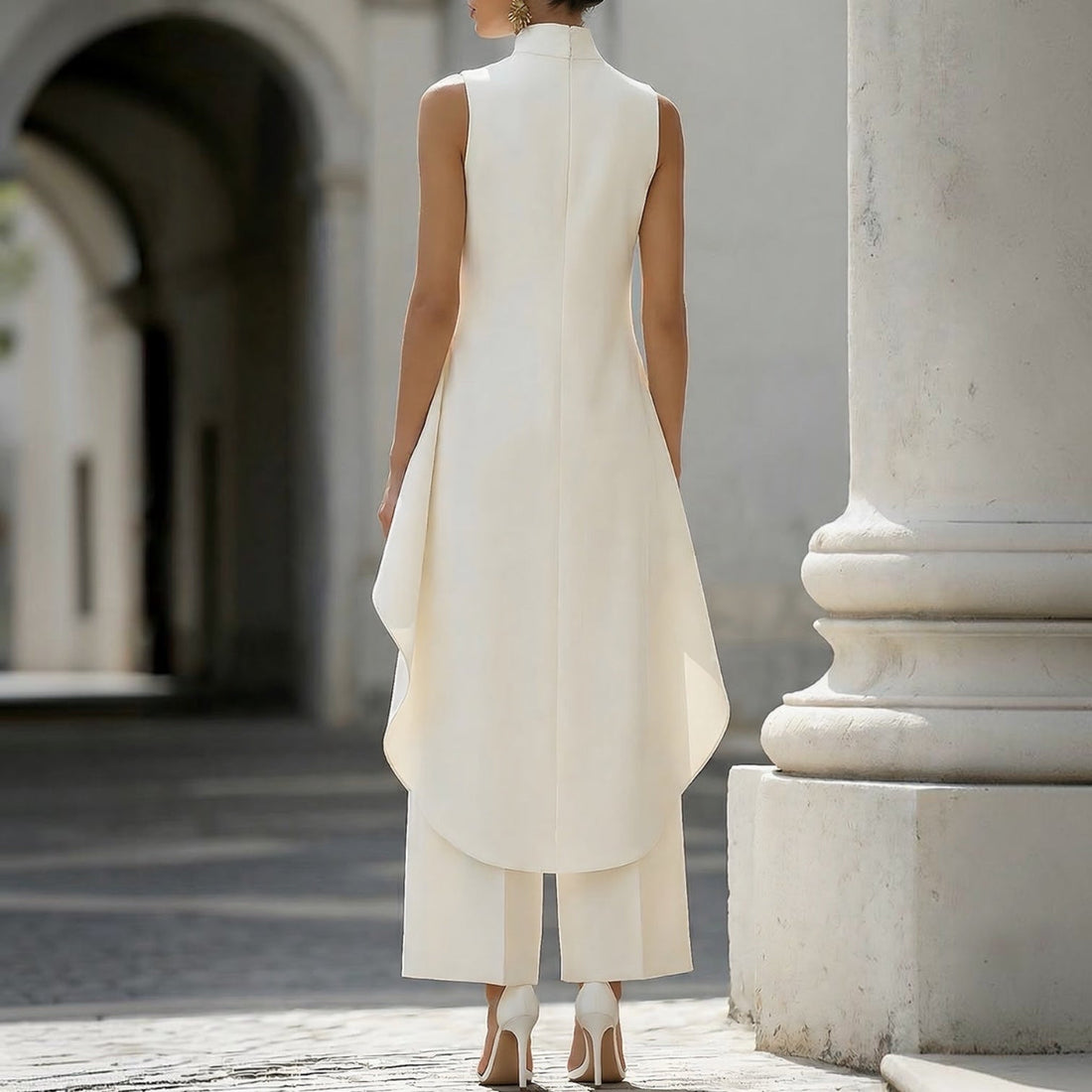 Yvonne | Elegante Mouwloze 2-Delige Set