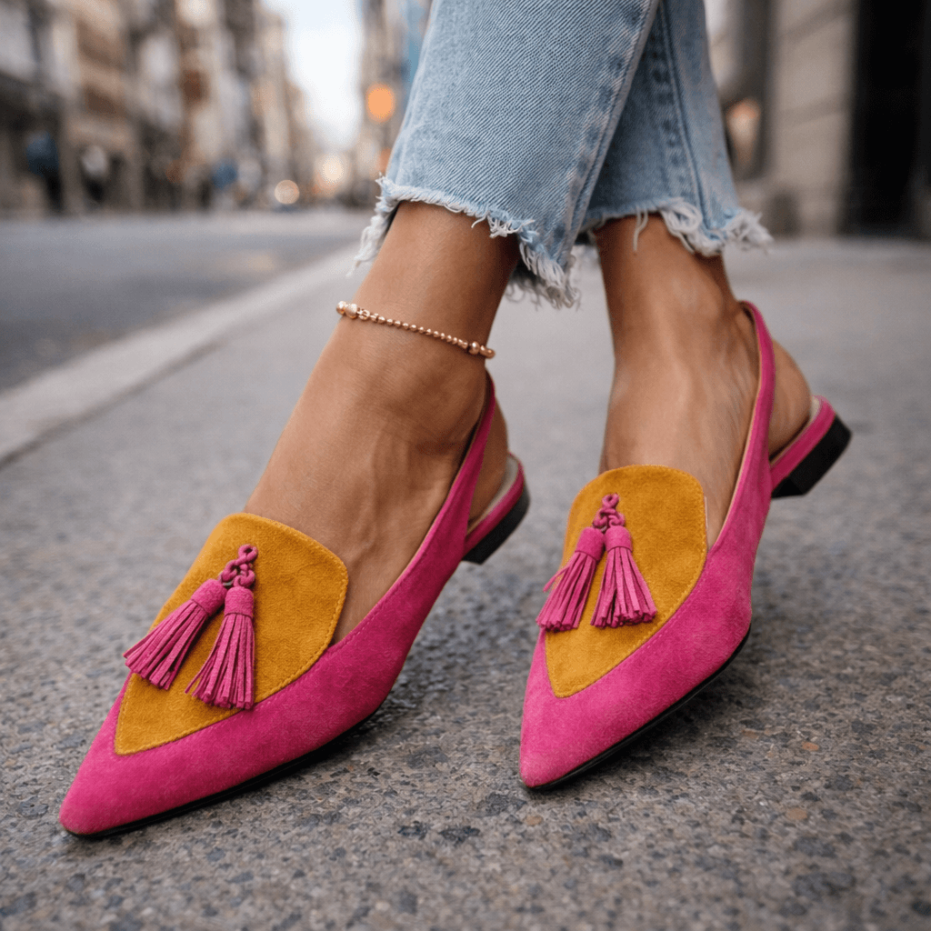 Eliza | Elegante Slingback Sandalen met Kwastjes