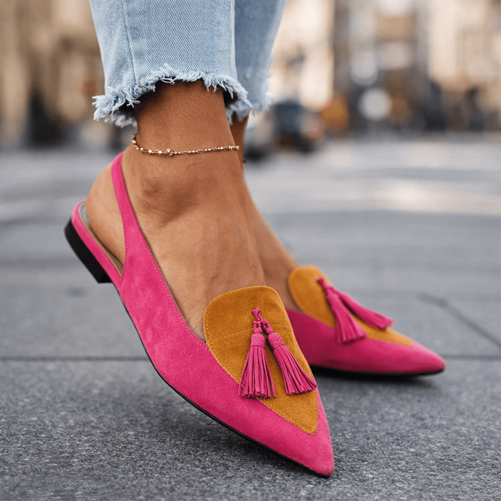 Eliza | Elegante Slingback Sandalen met Kwastjes
