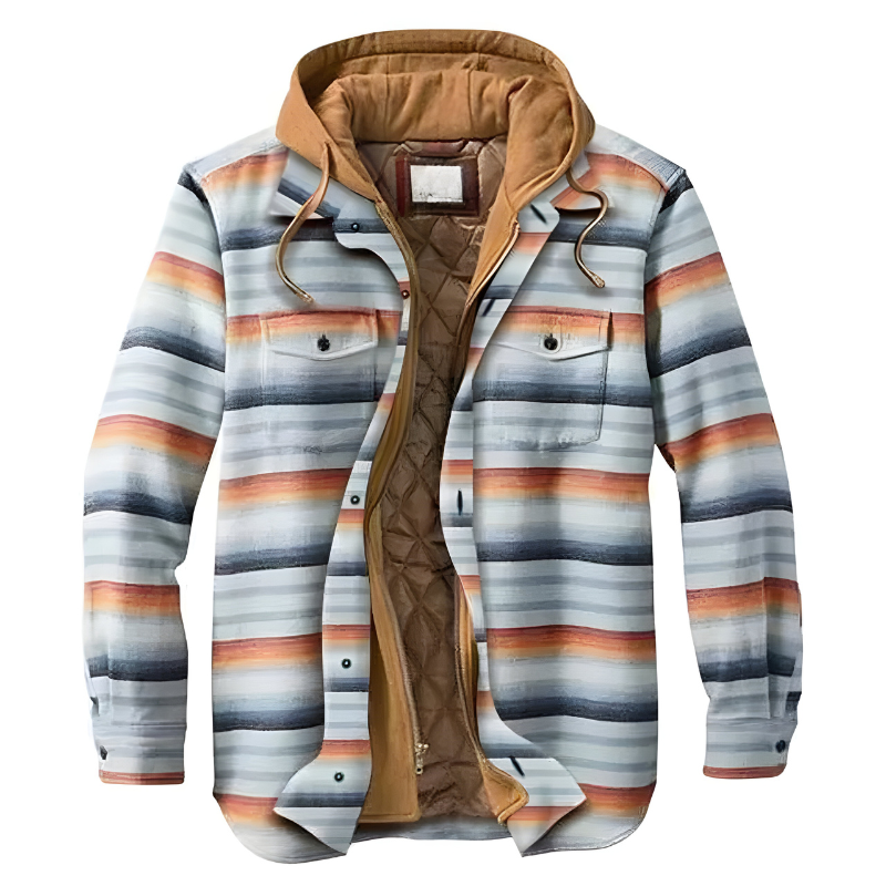 Bram™ | Comfortabele patchwork jas met capuchon