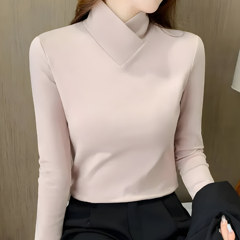 Mira | Elegante Minimal Lange Mouw Top