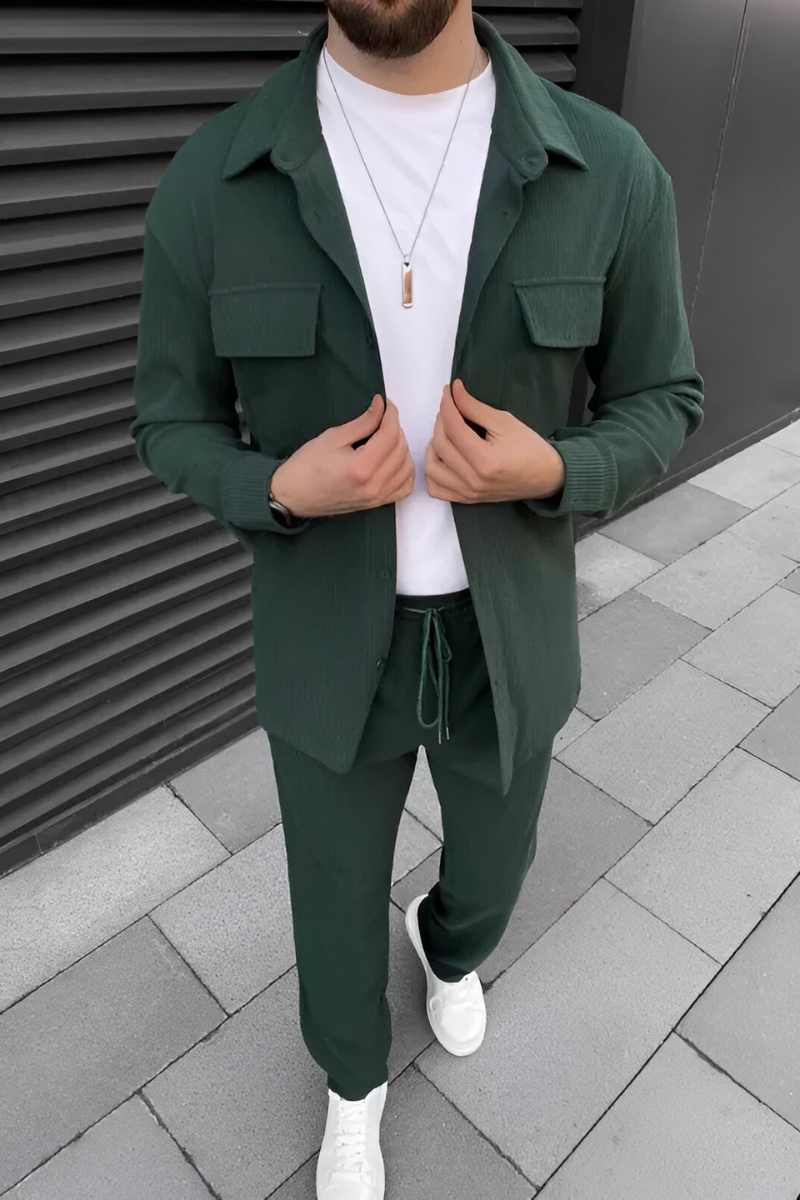 Nilo | Casual Geribde Matching Set