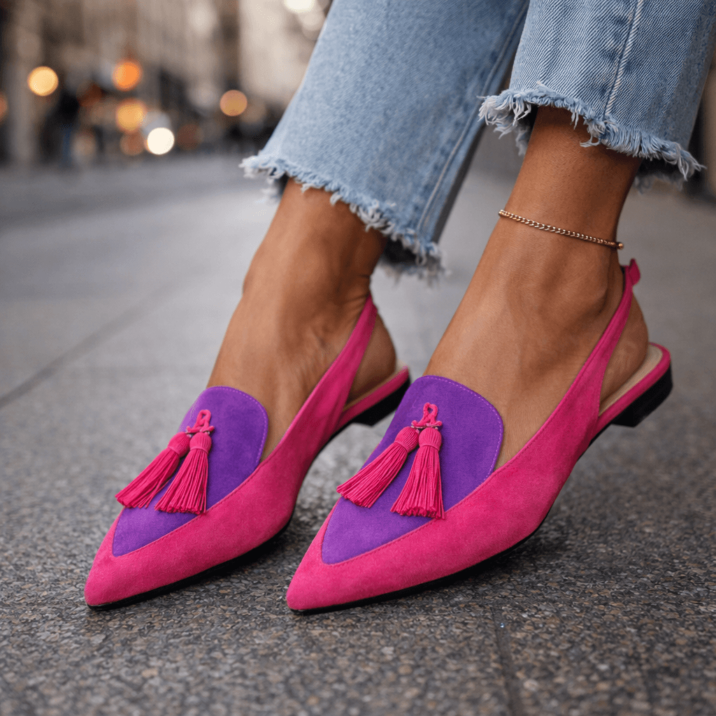 Eliza | Elegante Slingback Sandalen met Kwastjes