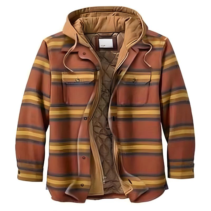 Bram™ | Comfortabele patchwork jas met capuchon