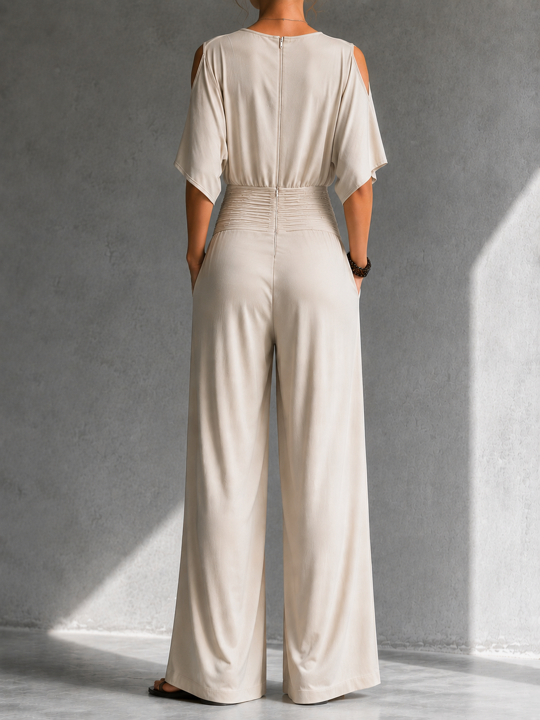 Marleen™ | Elegante Jumpsuit Met Wijde Pijpen