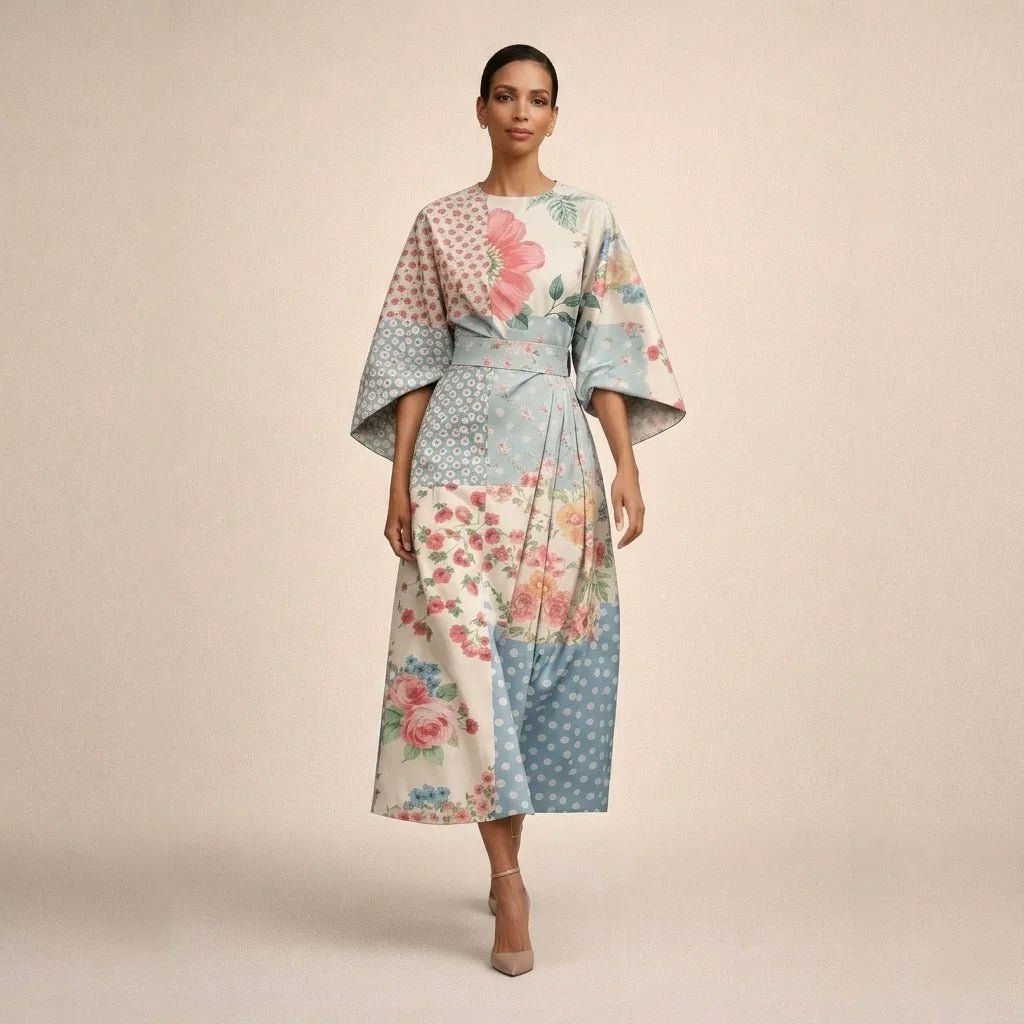 Alma™ | Elegante Midi Jurk