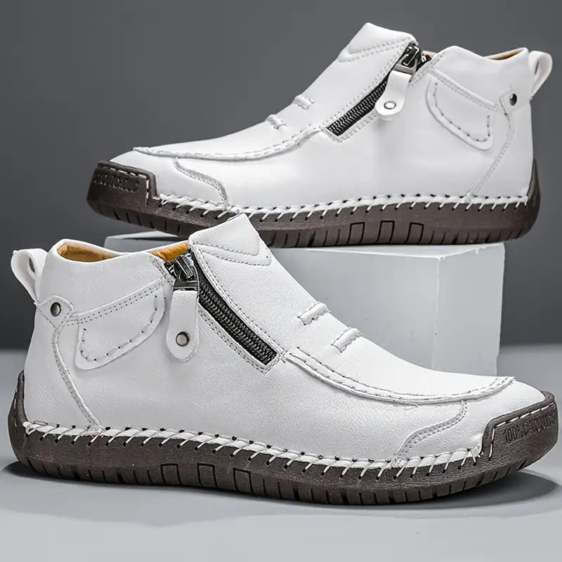 Einar™ | Comfortabele Leren Schoenen met Ondersteunend Voetbed