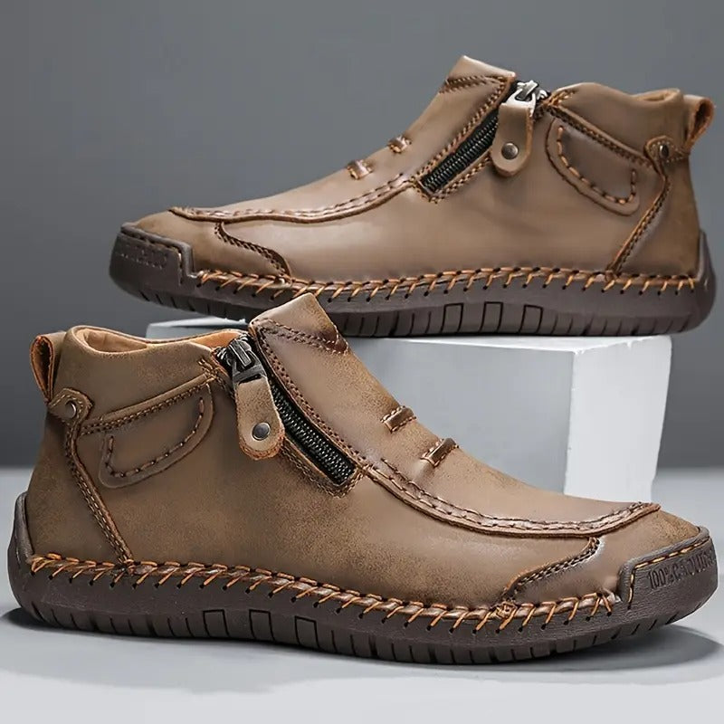 Einar™ | Comfortabele Leren Schoenen met Ondersteunend Voetbed