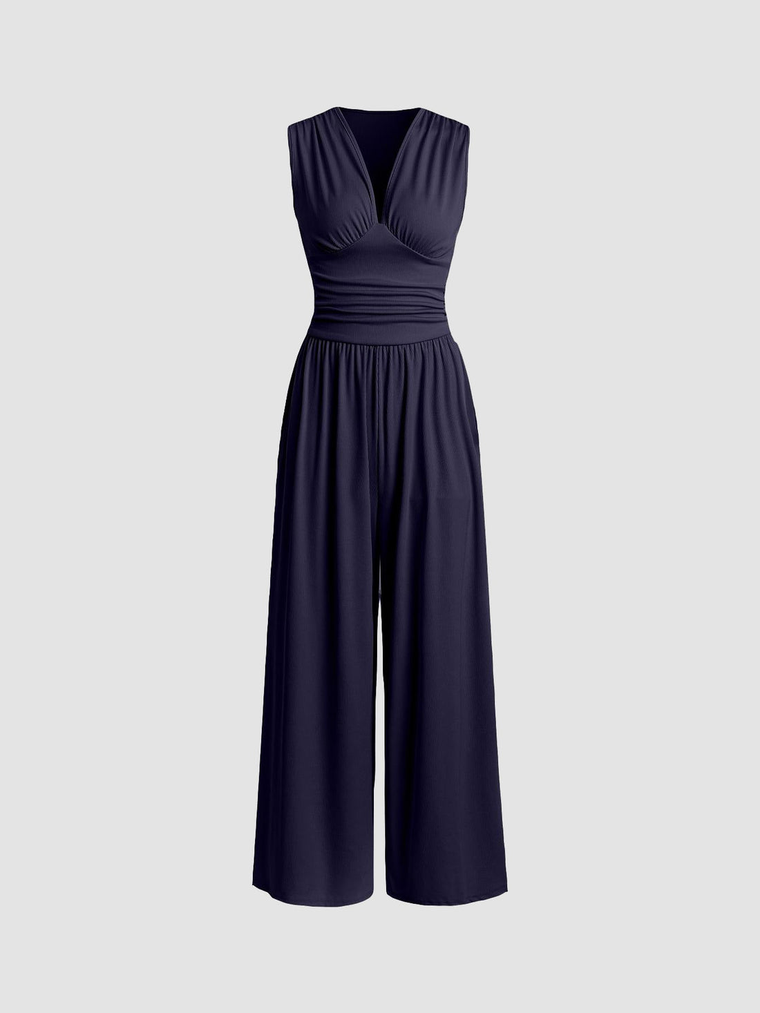 Fleur | Gestreepte Mouwloze Jumpsuit