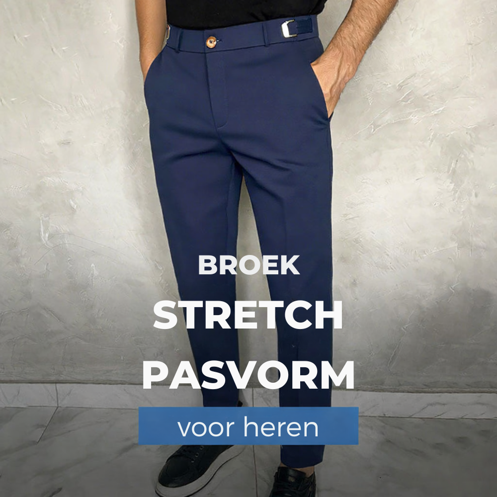 Milo | Stijlvolle aansluitende casual broek