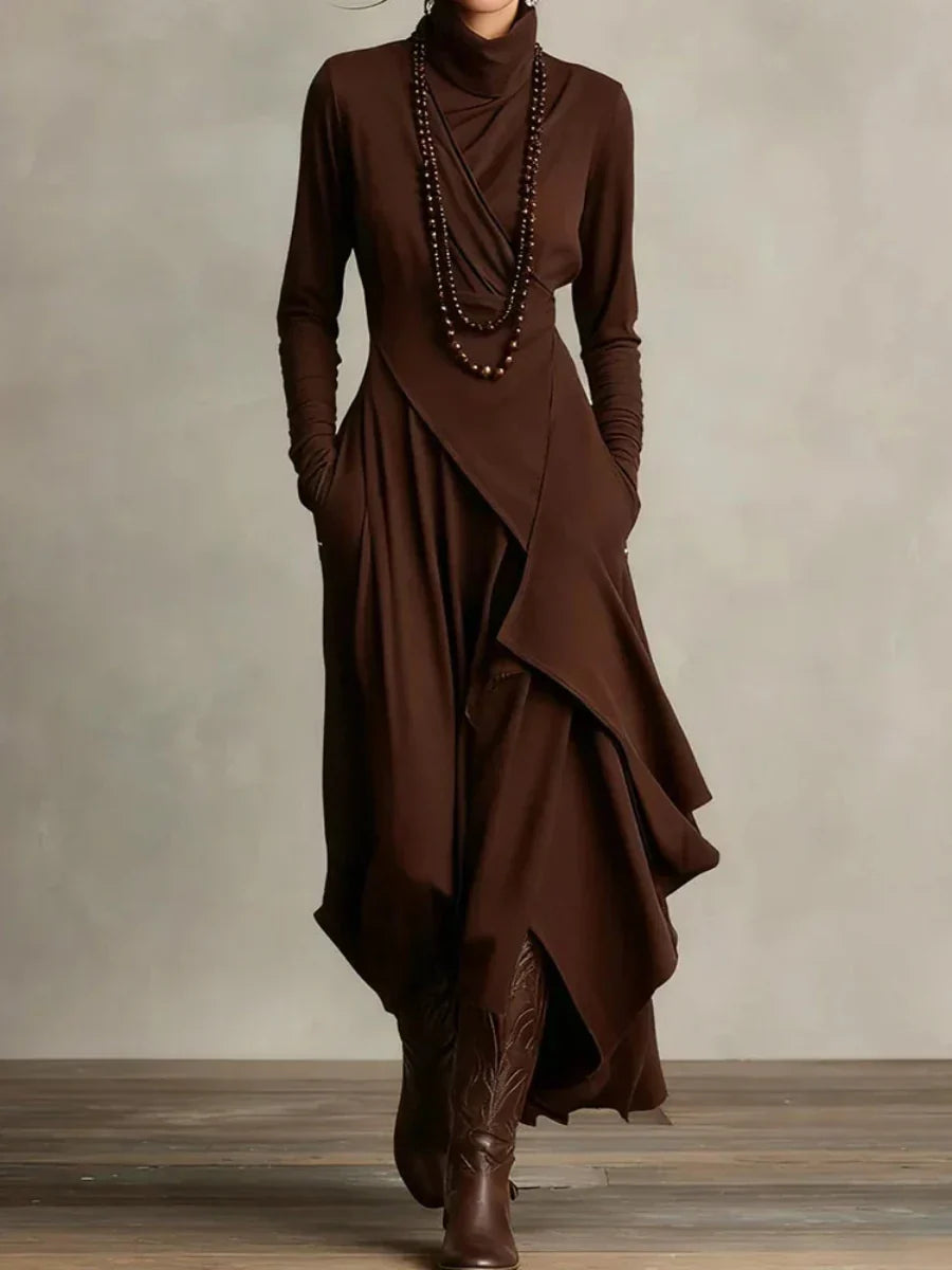 Nori™ | Moderne Flowy Maxi Jurk