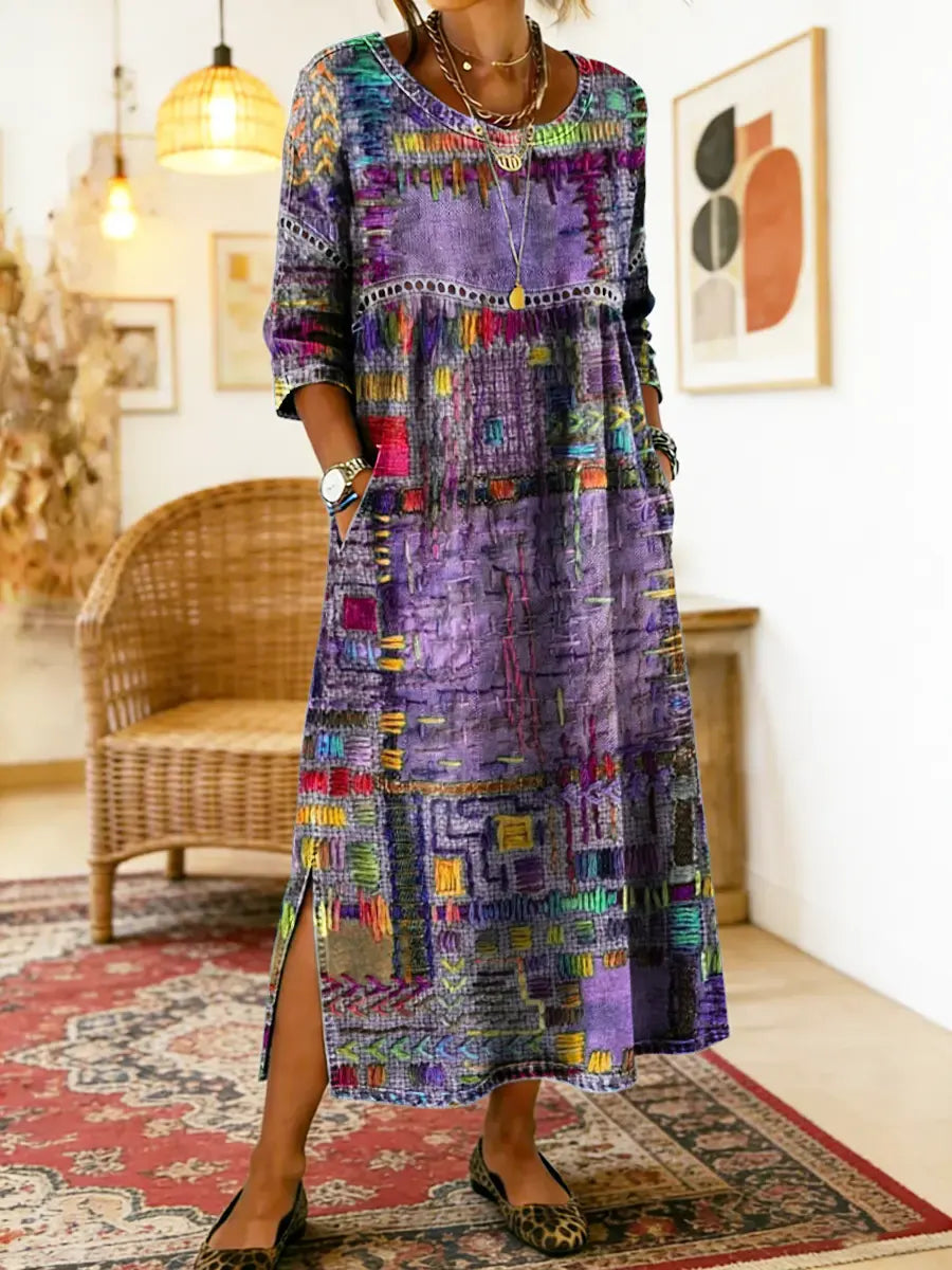 Nessa | Stijlvolle Print Jurk