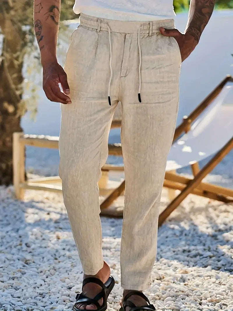 Rens™ | Casual Broek Met Koord
