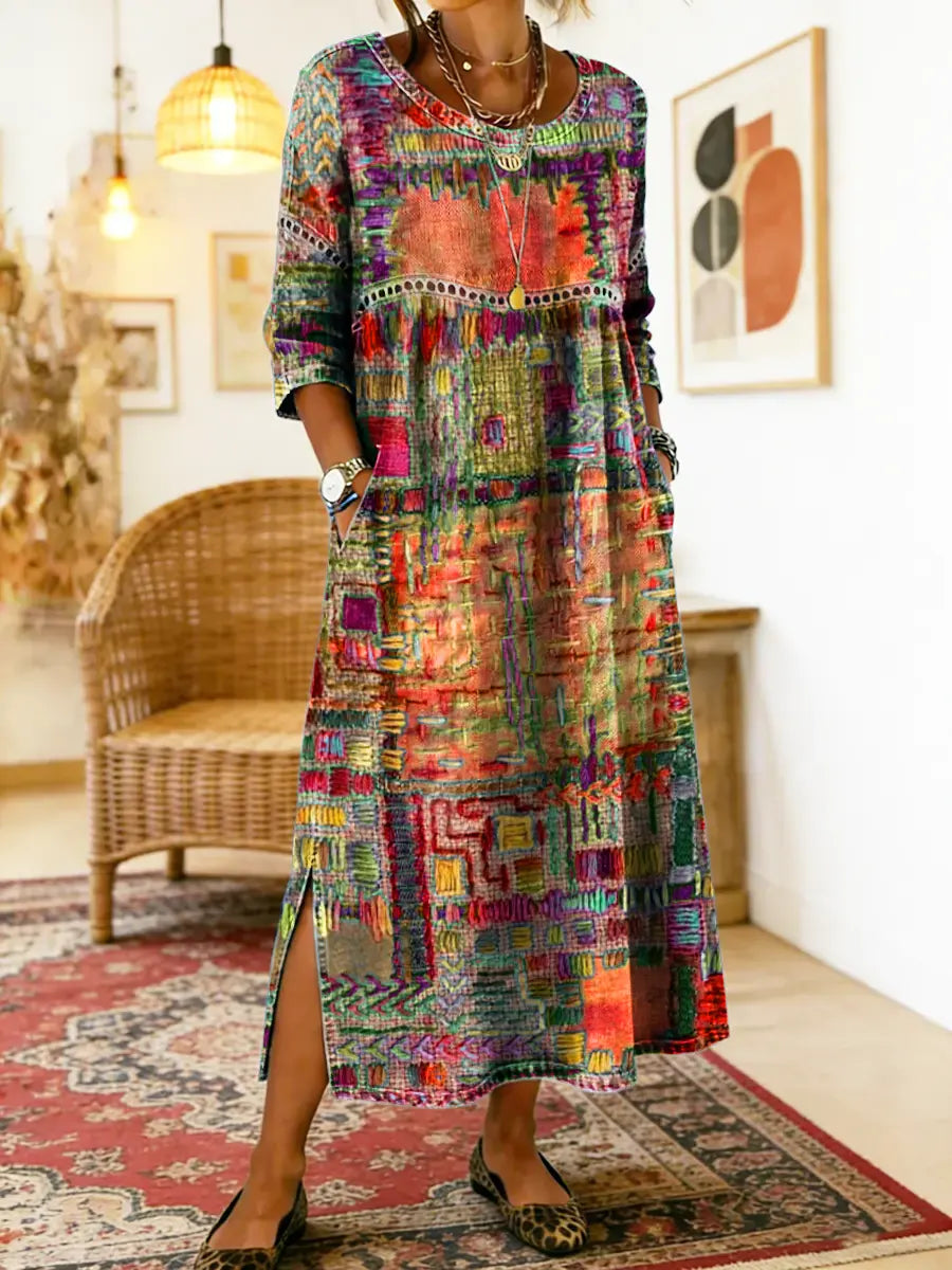 Nessa | Stijlvolle Print Jurk